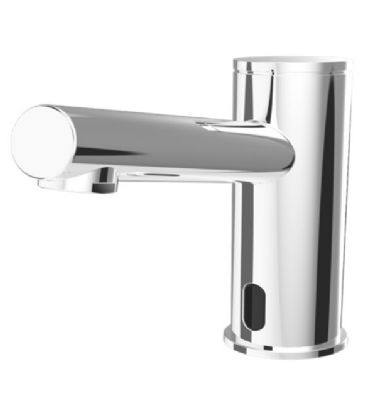 THOMAS DUDLEY ELECTROFLO CONTEMPORARY CHROME TOUCH-FREE VANITY TOP/BASIN WATER SAVING BATTERY OPERATED ELECTRONIC TAP, 323680